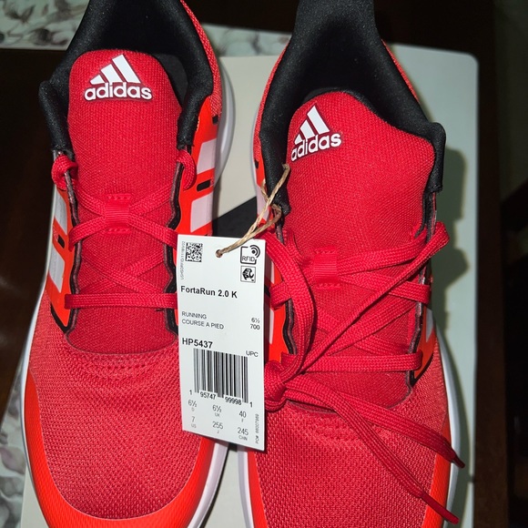 Adidas kids fortarun 2.0 K new size 7 new - Picture 6 of 7